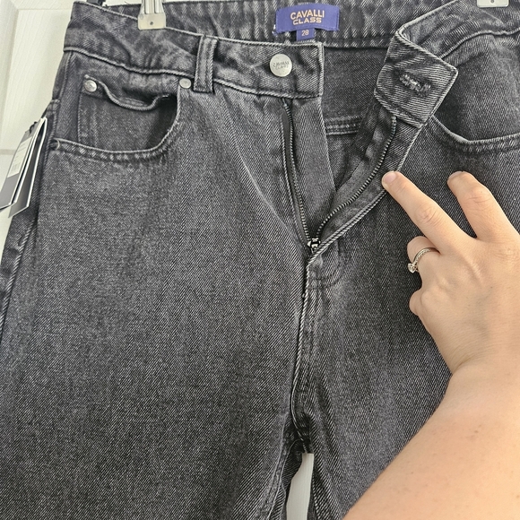 Roberto Cavalli Black High Rise Jeans Classic Elegance - Picture 5 of 8